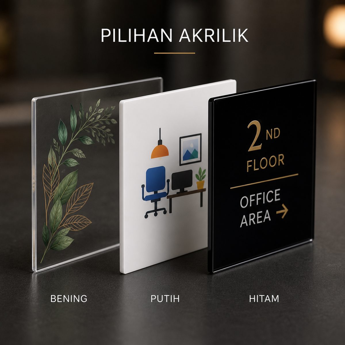 Cetak UV Sign Akrilik Custom foto 2