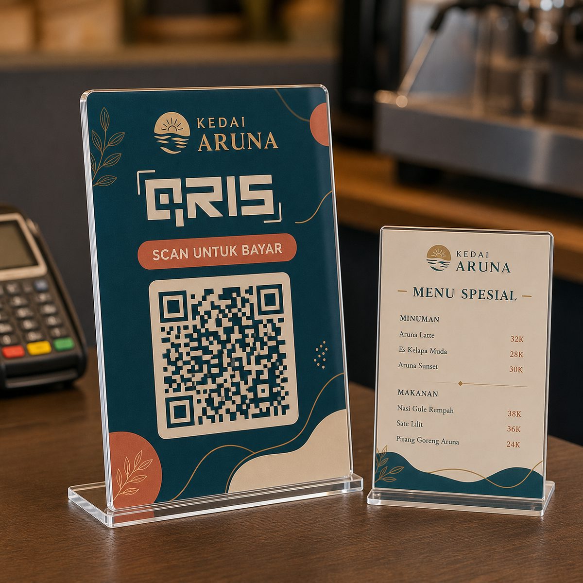 Cetak Menu Board Akrilik Custom foto 2